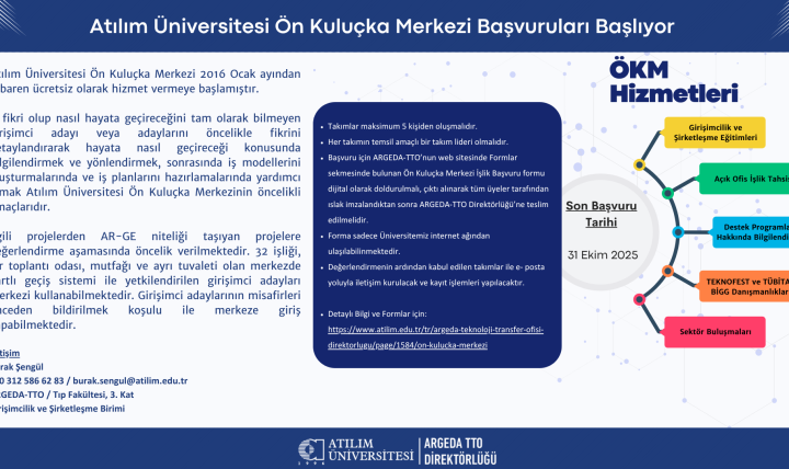 Ön Kuluçka Merkezi Başvuruları Başlıyor